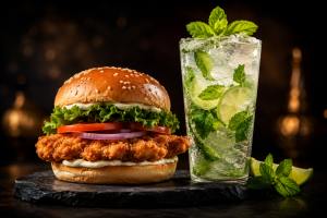Chicken Burger & Mojito Combo